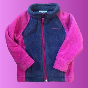 Columbia Kids Fleece - Pink and Blue- 12- 18 Months